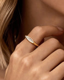 Daffany Marquise Round Diamonds 14k/10K Solid Gold Ring