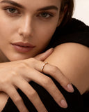 Daffany Marquised And Round Diamonds 14k/10K Solid Gold Ring