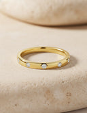 Daffany Round Diamonds 14k/10K Solid Gold Ring