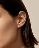 Daffany Double Marquise-shaped Diamonds 14k/10K Solid Gold Stud Earrings