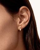 Daffany Heart-Shaped Teardrop Diamonds 14k/10K Solid Gold Drop Earrings