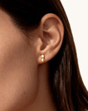 Daffany Single Diamond 14k/10K Solid Gold Stud Earrings