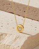 Daffany Heart 14k/10K Solid Gold Pendant Necklace
