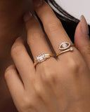 Daffany Rope Knot 14k/10K Solid Gold Ring