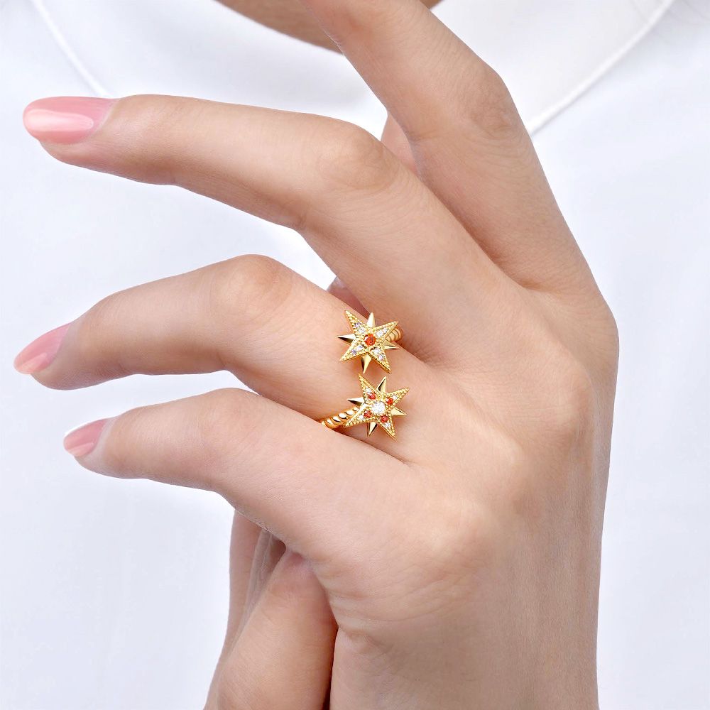 Eight-pointed Star Ring