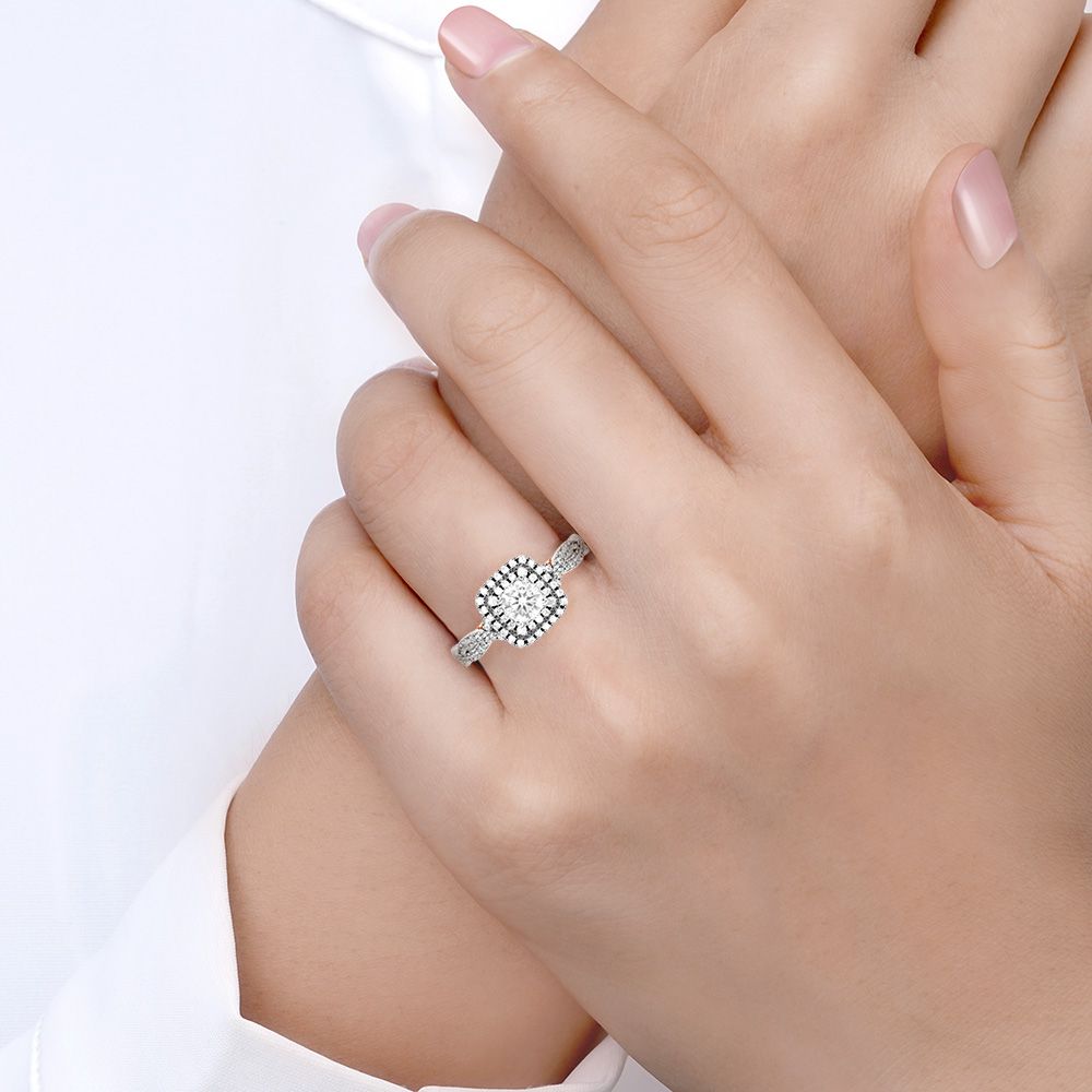 Twist Fancy Engagement Ring