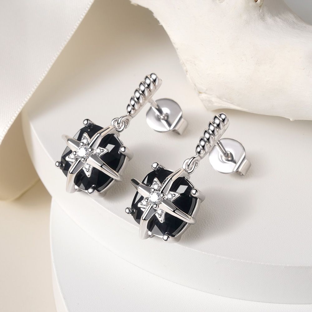 Eight-pointed Star Earrings