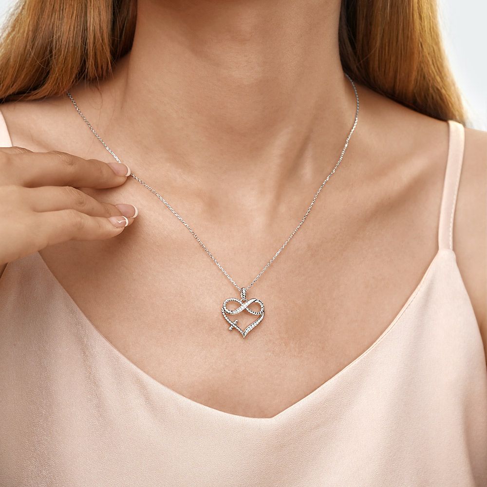 Infinity Love Heart Necklace