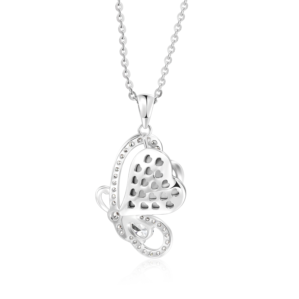 Double Heart Necklace - Daffany Jewelry