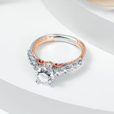 Cable Pave Hola Engagement Ring