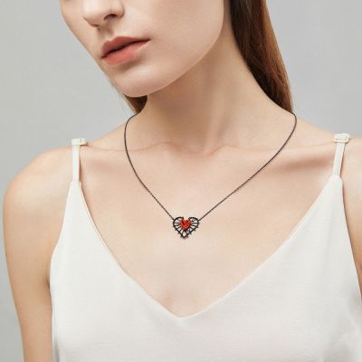Heart in Heart Necklace