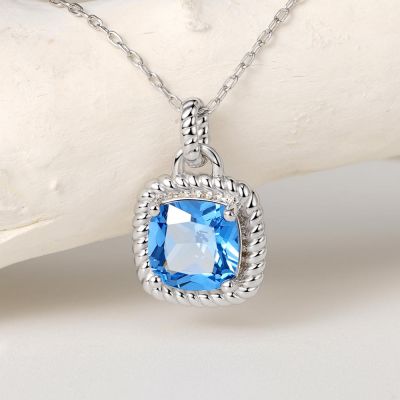 Radiant Sapphire Necklace
