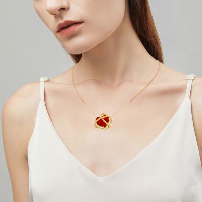Wrapped Heart Necklace