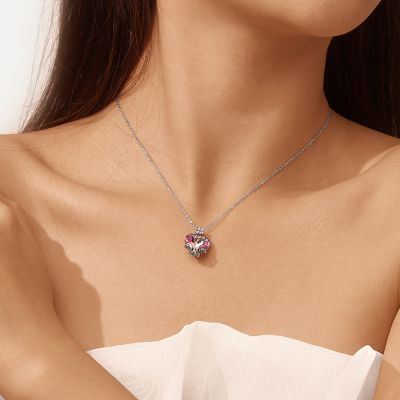Four-Leaf Clover Heart  Necklace