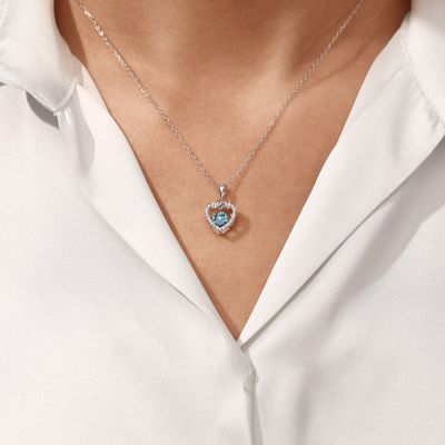 Infinity Symbol Heart Dancing Necklace