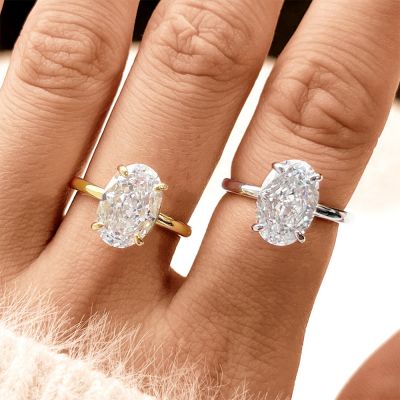 Topaz Oval Solitaire Ring