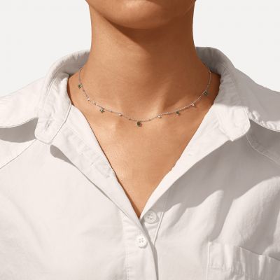 Square Water Drop Necklace